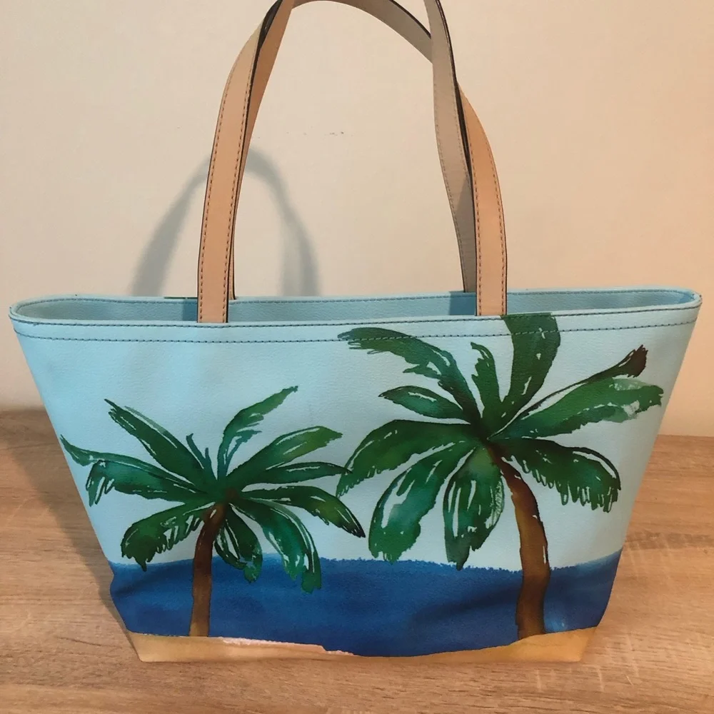 New Kate Spade I need a vacation tote. Gorgeous bag. - Picture 4 of 11